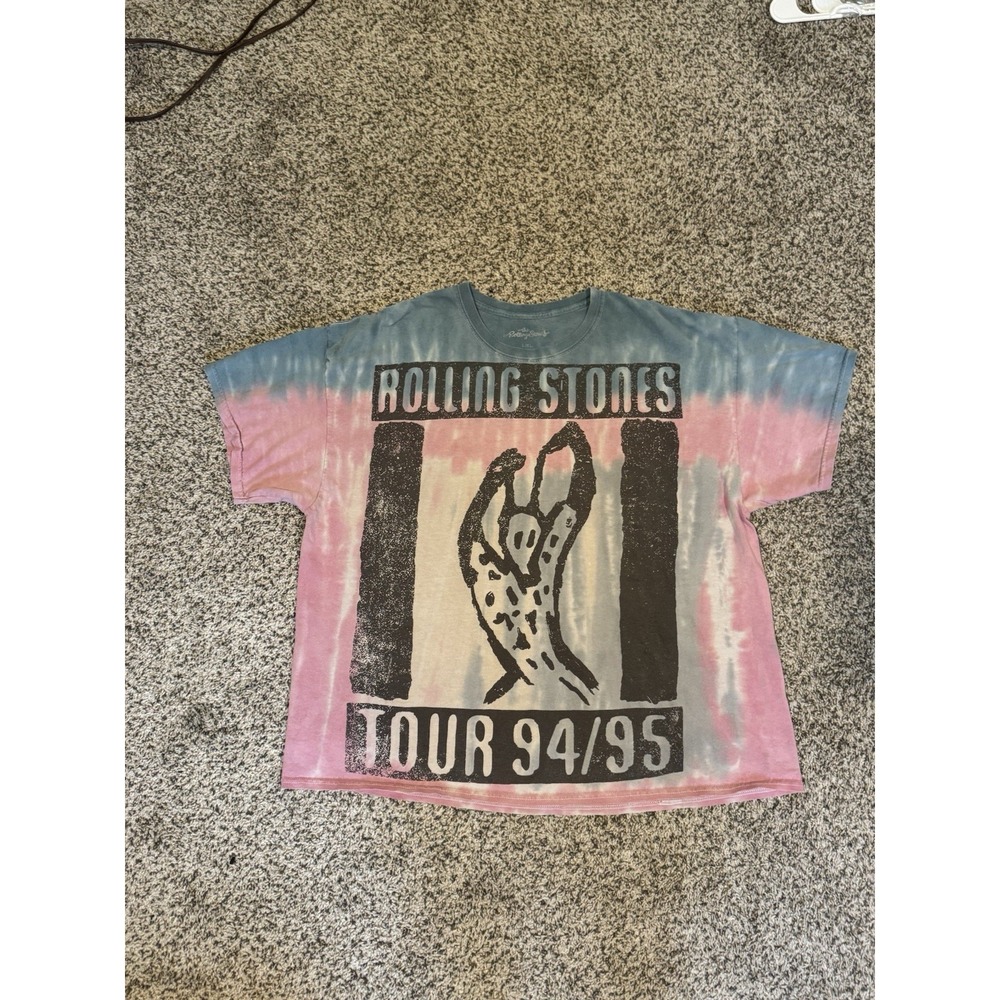 The Rolling Stones Voodoo Lounge Tour 1994/95 T-Shirt Men's Size XL Tie Dye